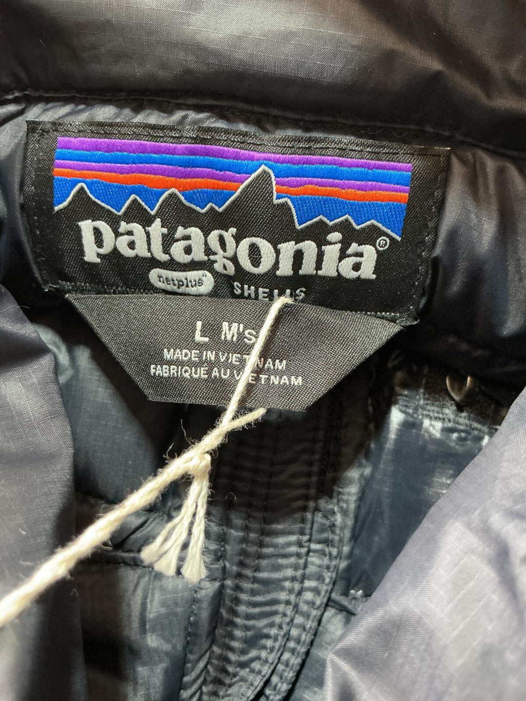 Patagonia Black Down Puffer Gilet Vest Bodywarmer Size Regular Large Lightweight