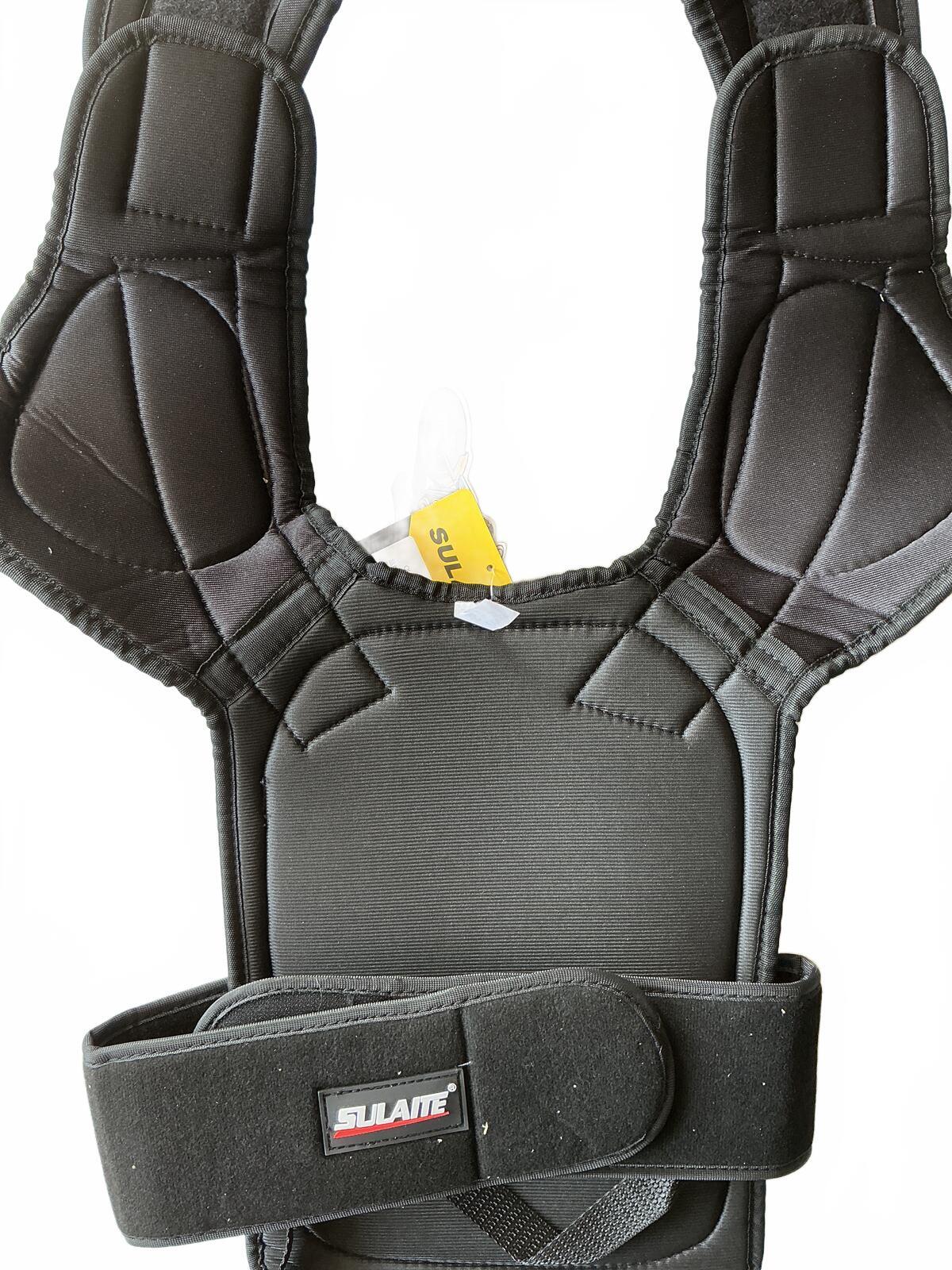 Sulaite Black Protective Motorcycle Body Armour Vest Size Small