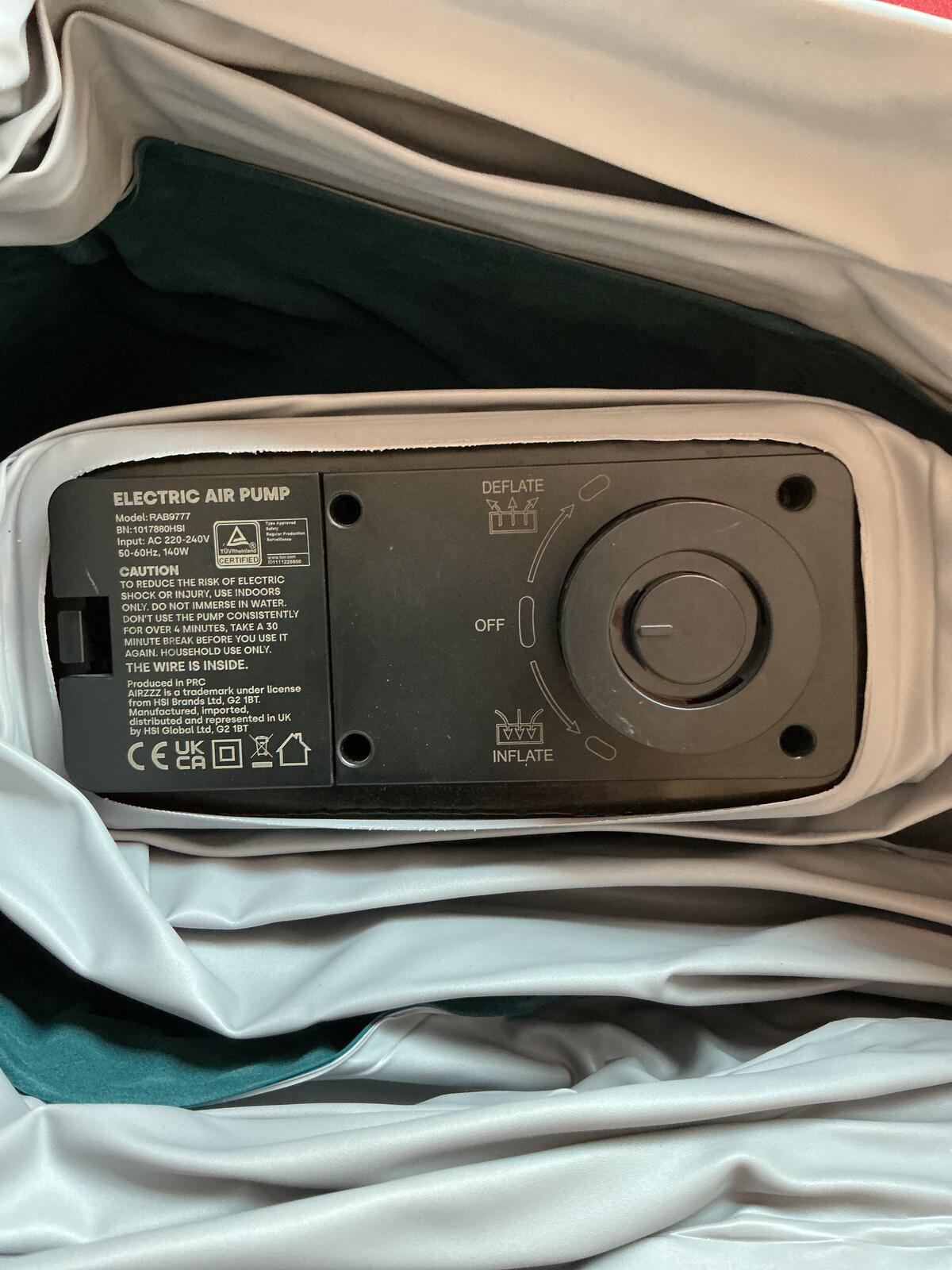 Airzzz Self Inflatable Air Mattress with Built-in Electric Pump Size double