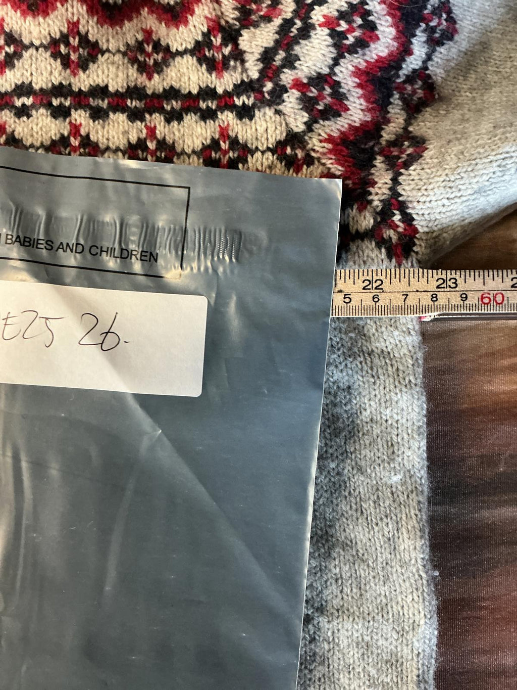 Vintage Men's Nordic Pattern Wool Sweater