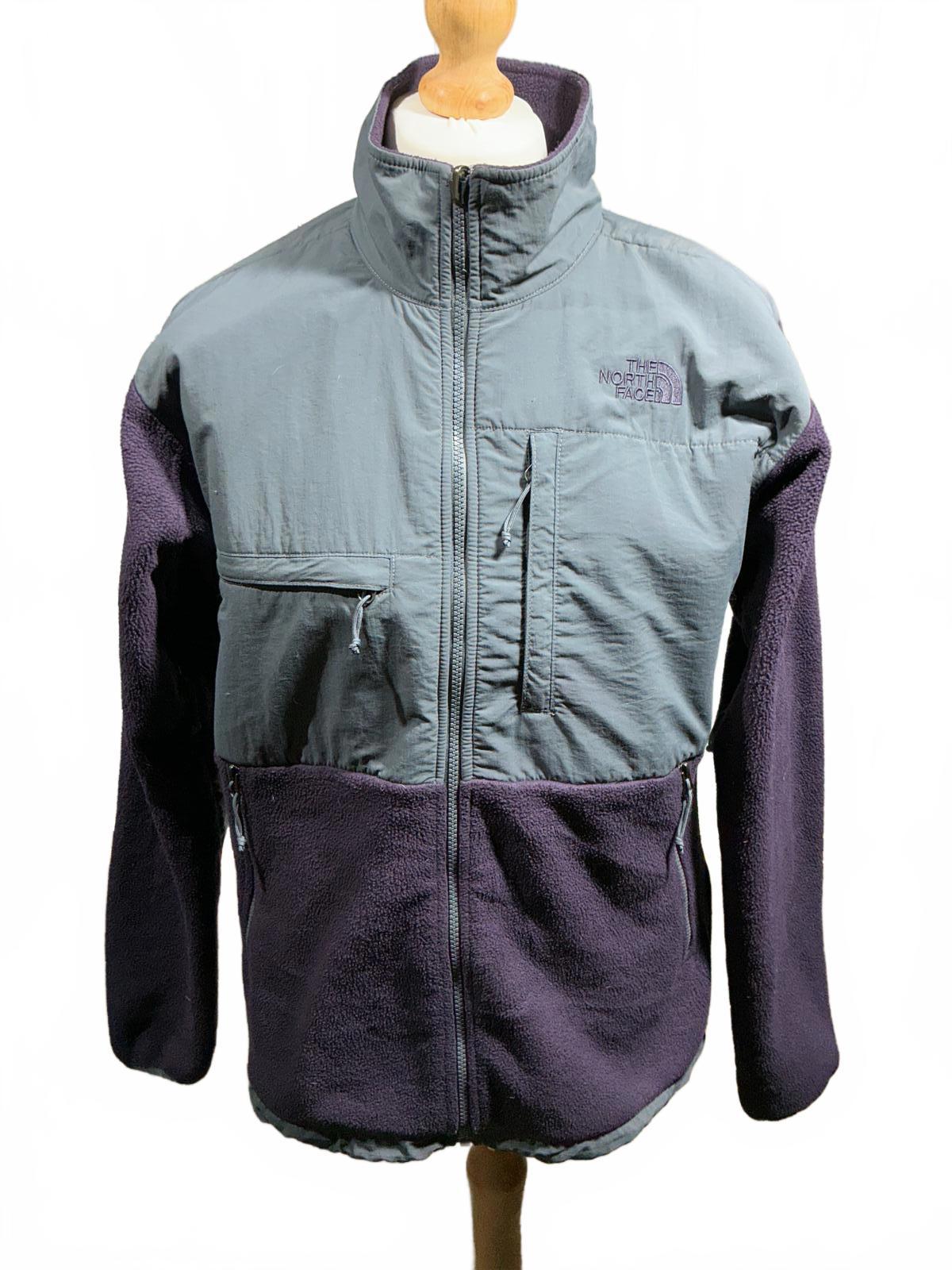 The North Face Men's Fleece Jacket Purple and Grey