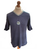 Vintage 90’s Nike Air Blue V-Neck T-Shirt Size Regular M