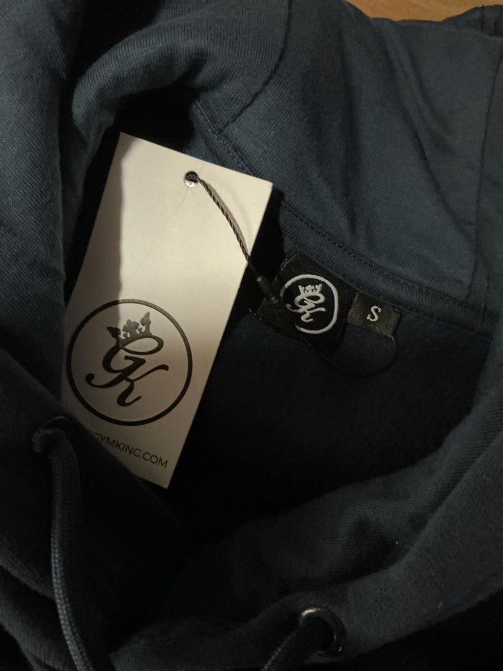 Gym King Fundamental Blue Hoodie Sweatshirt Size Small
