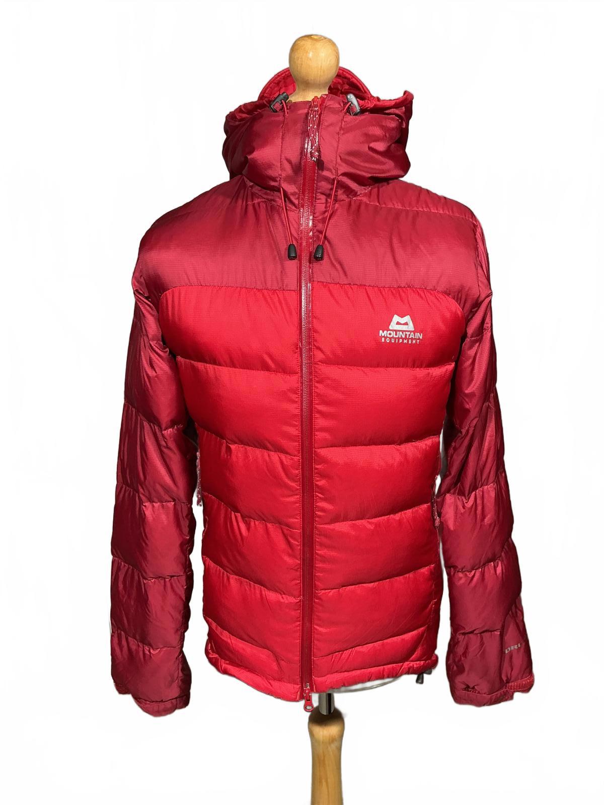 Mountain Equipment Red Insulated Hiking Jacket with Hood