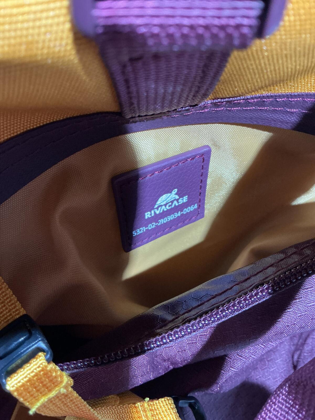 *NEW* Rivacase 25L  15.6in Water Resistant Laptop Backpack Burgundy Mustard