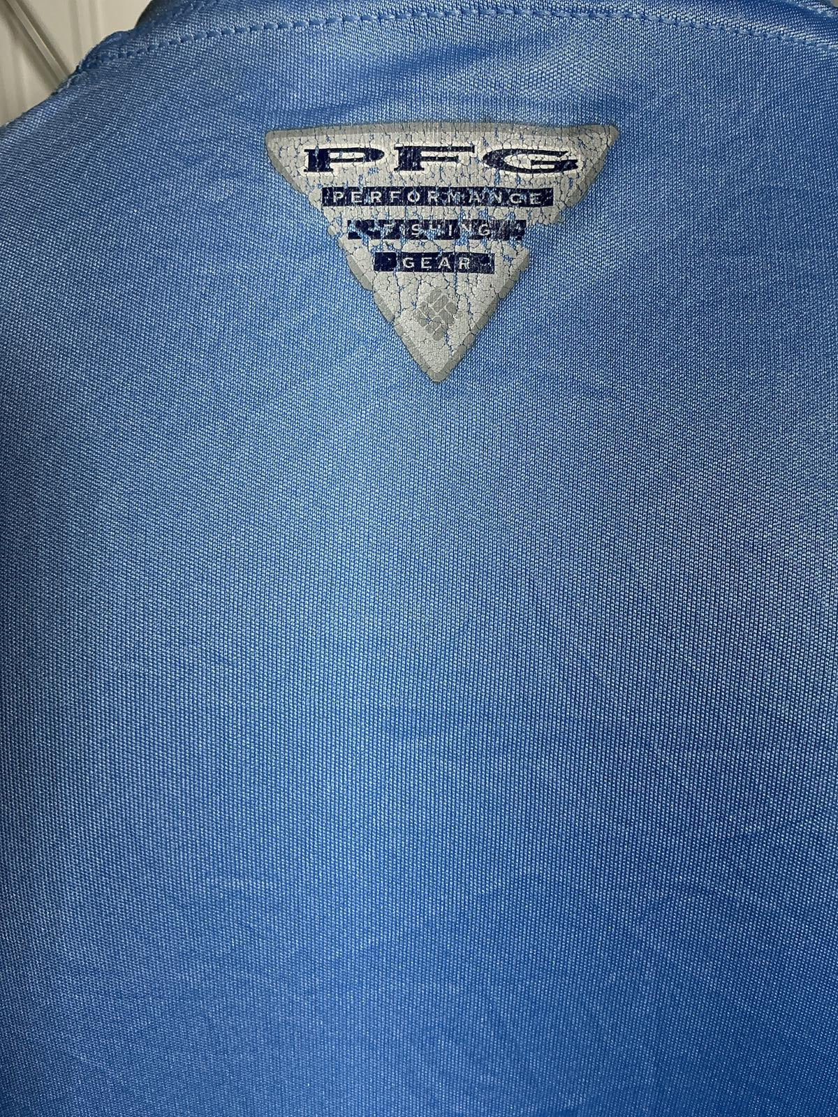 Columbia Men's Short Sleeve Pfg Activewear T-shirt Blue
