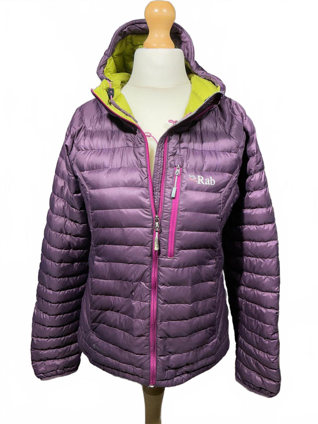 Rab Puffer Jacket Women's Purple Hooded