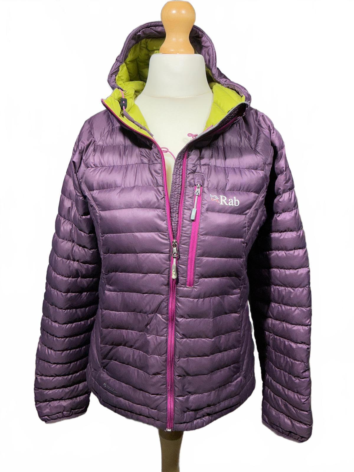 Rab Puffer Jacket Women's Purple Hooded