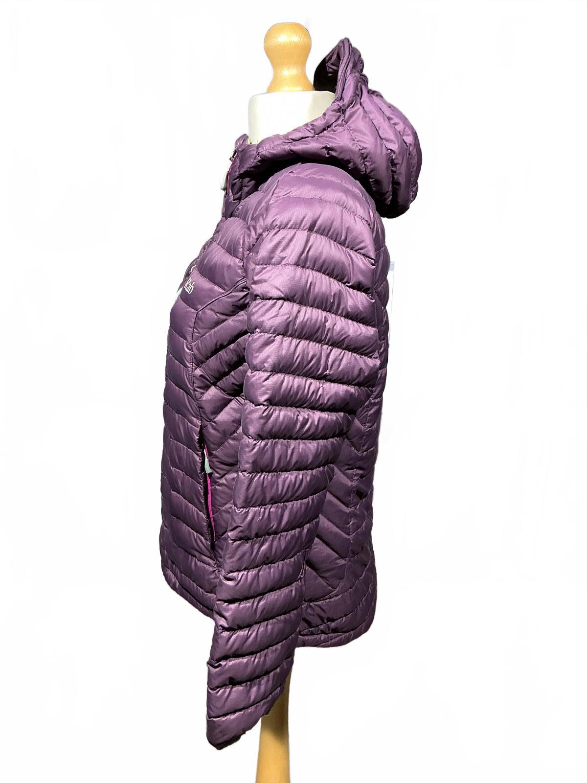 Rab Puffer Jacket Women's Purple Hooded