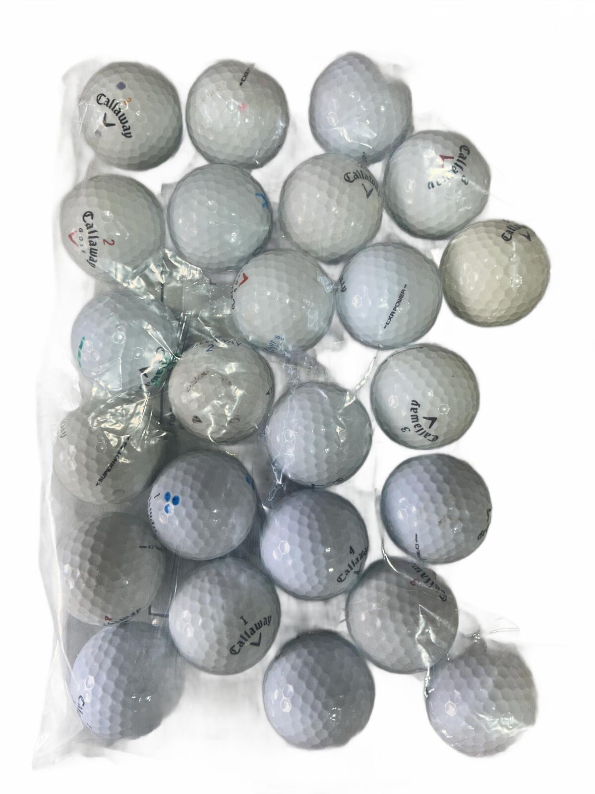 Callaway 24 Mixed Golf Balls water reclamation Standard Size Used Ball Lot