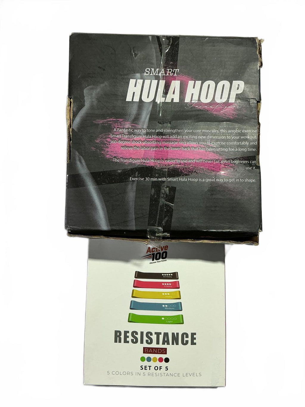 Smart Hula Hoop and Resistance Bands Set of 5