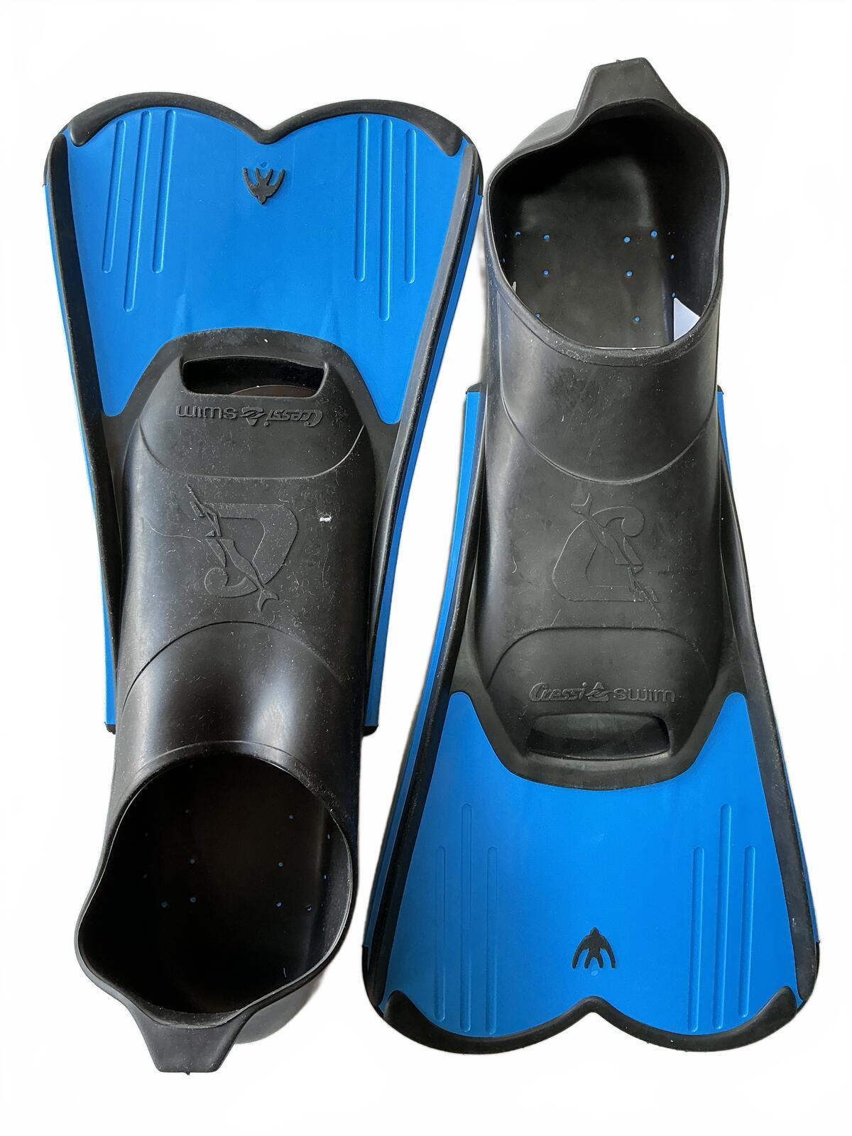 Cressi Rondine Light Swim Fins Flippers Size 45-46 UK 10-11 Blue Black