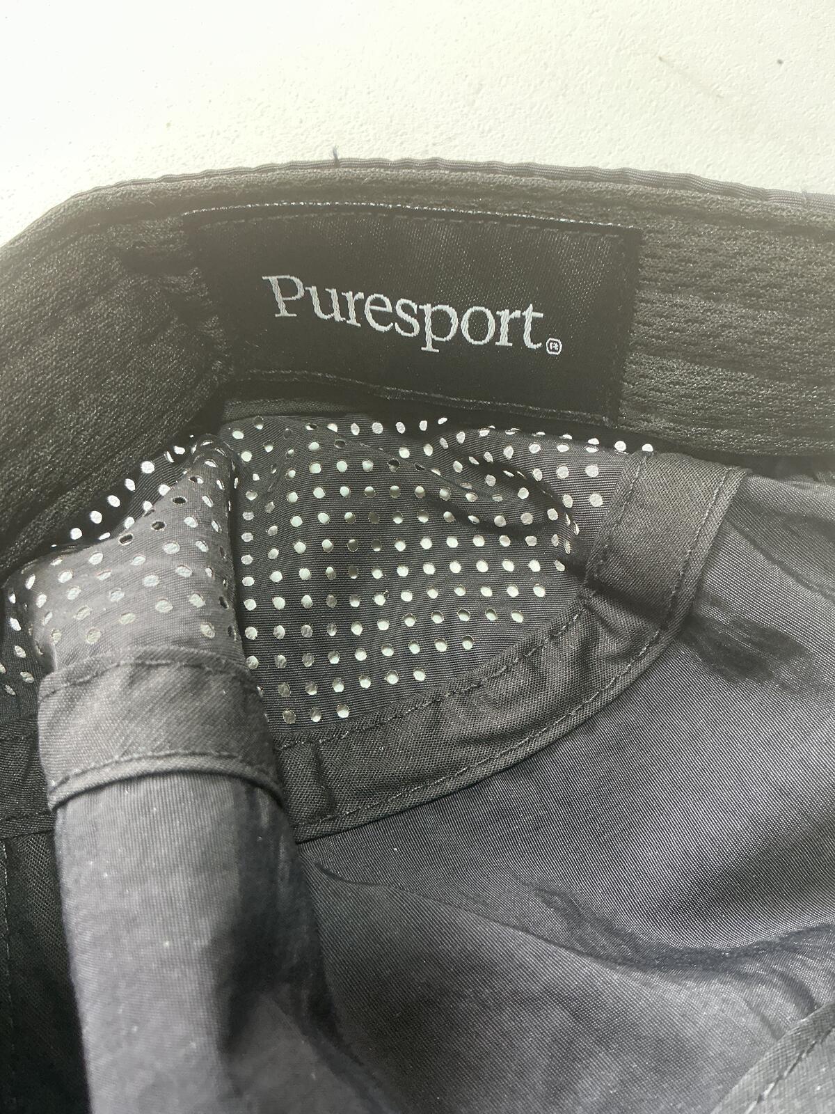 Puresport Black Lightweight Adjustable Ventilated Cap OSFA Running/Trailrun