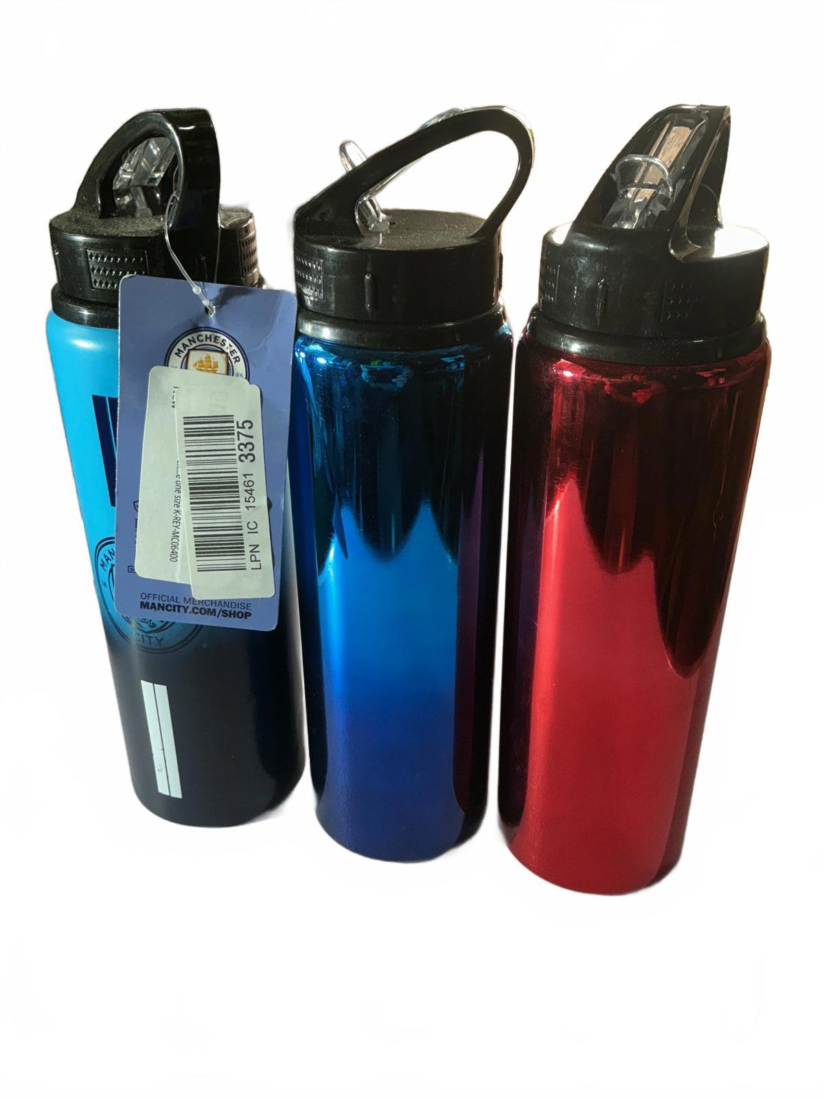 Set of 3 Premier League Football Club Water Bottles - 750ml Each