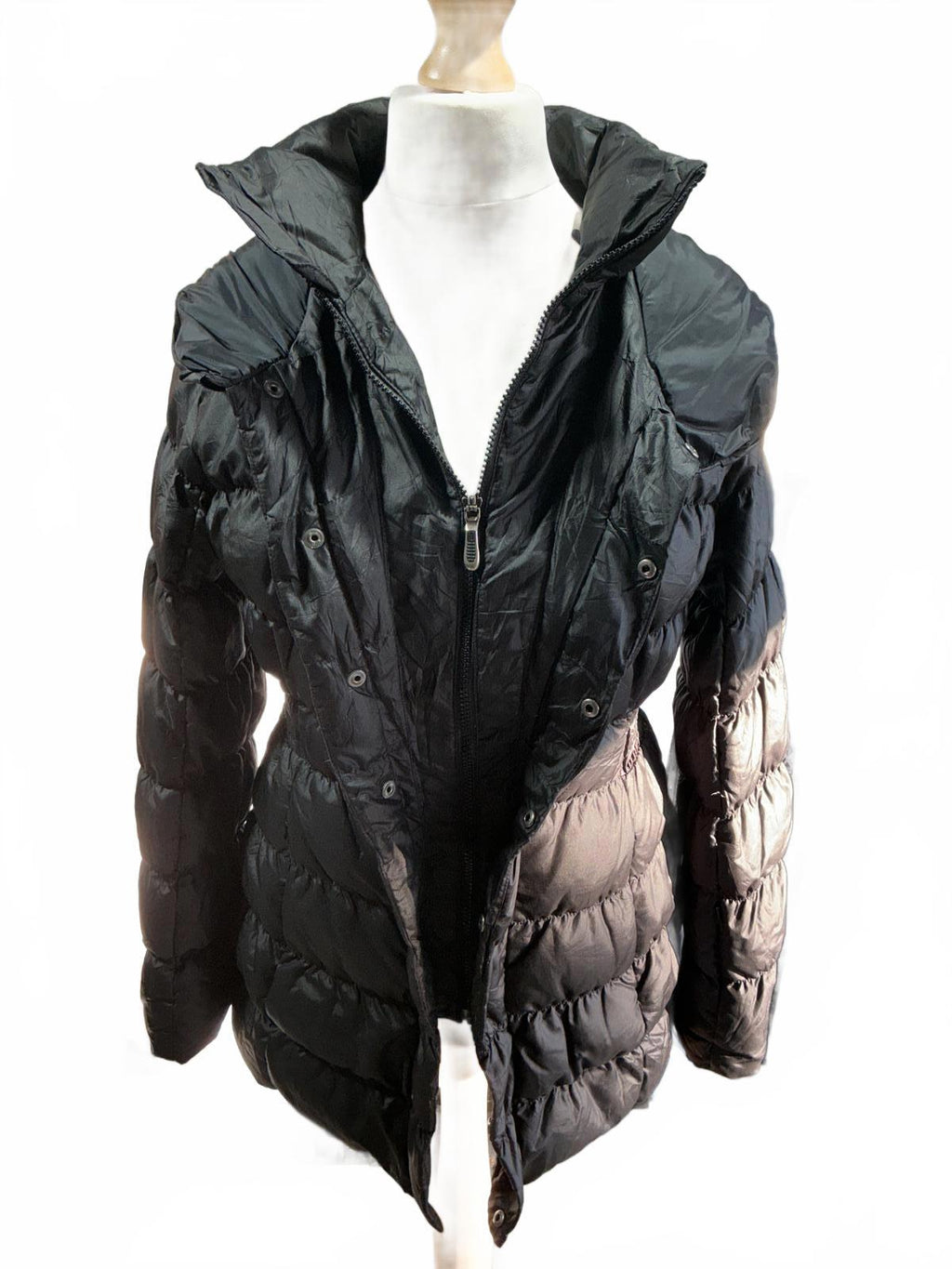 The North Face Women's Down Jacket Ski Skirt Layered Front Small Black