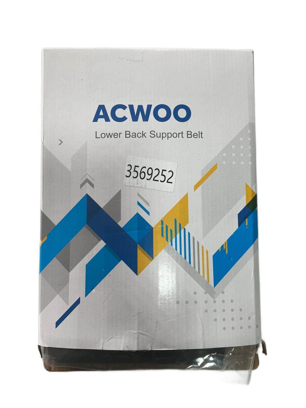 ACWOO Lower Back Support Belt Size XL Comfortable and Adjustable Support