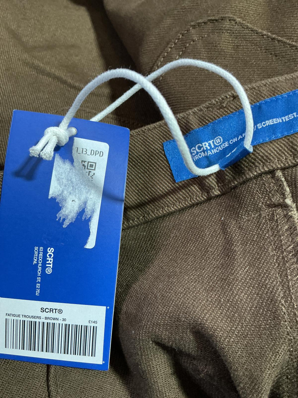 SCRT Fatigue Trousers Brown Workwear Pants Size 30