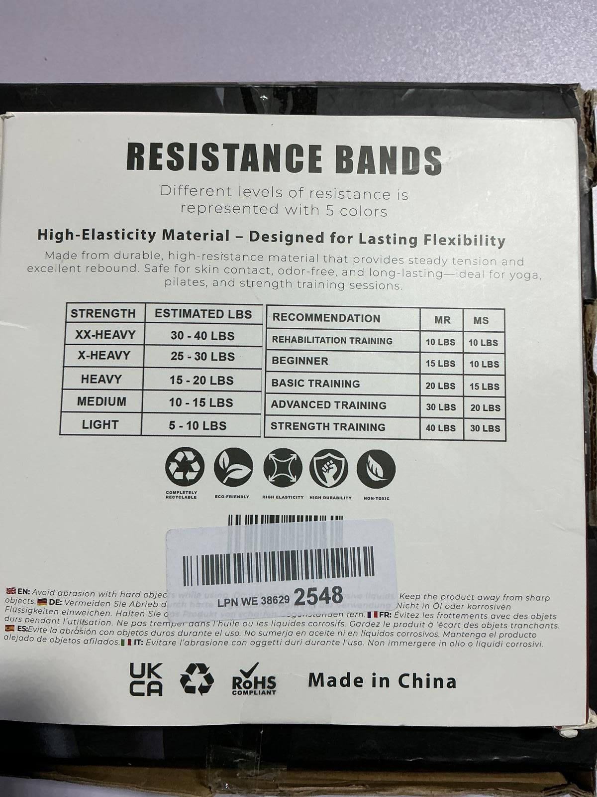 Smart Hula Hoop and Resistance Bands Set of 5