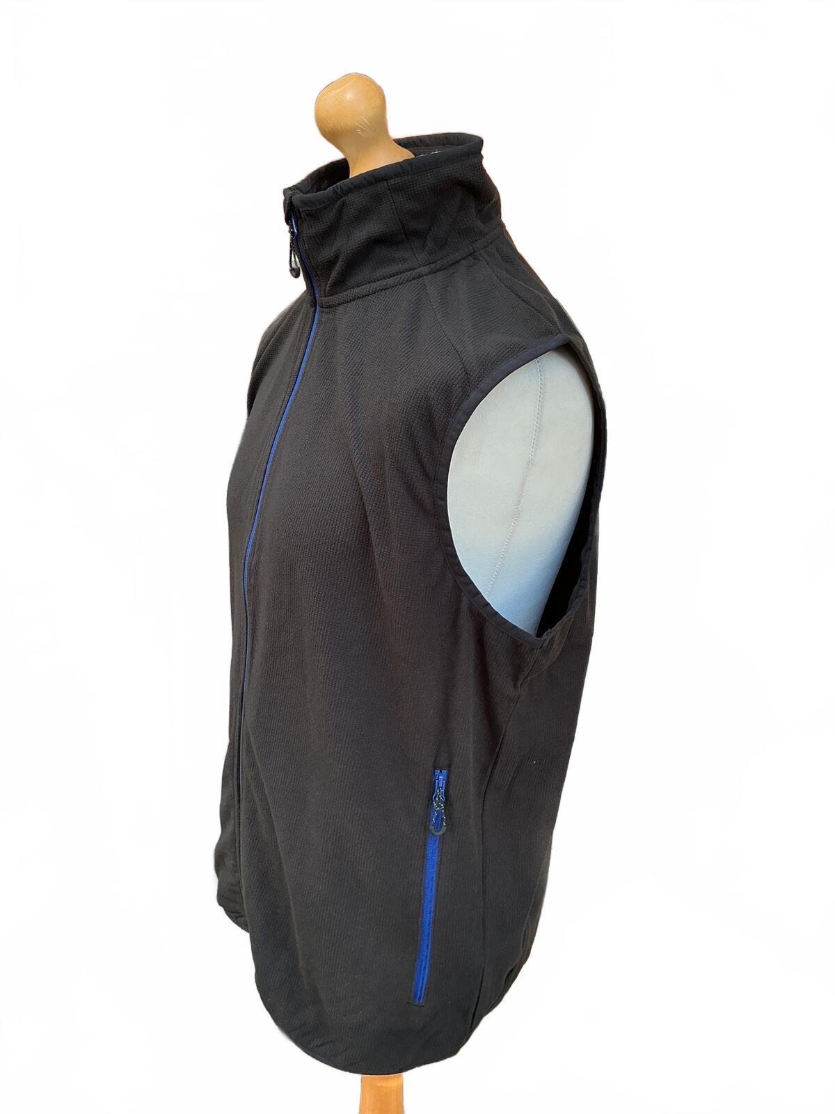 *NEW* Regatta Professional TRF695 Black Blue Fleece Gilet Bodywarmer UK XL