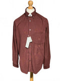 *New* Men's Arket Long Sleeve Corduroy Button-Up Shirt in Brown