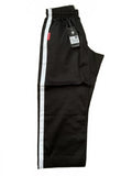 Bytomic Black Martial Arts Pants with White Stripes - Size 130cm