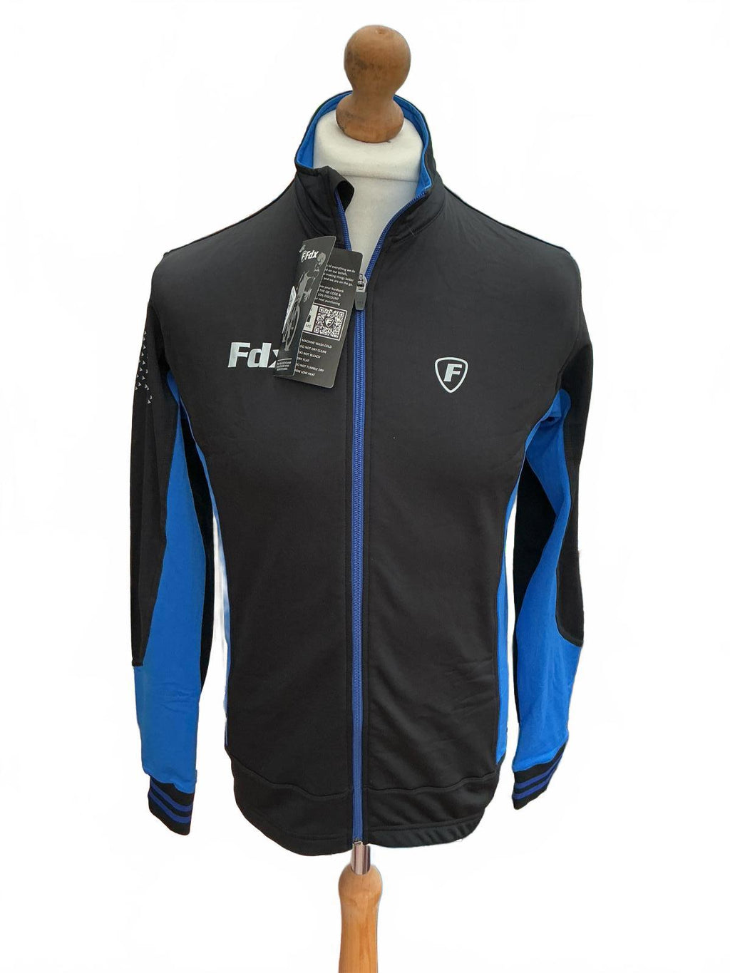 Fdx Black and Blue Cycling Jacket Size Regular Xl