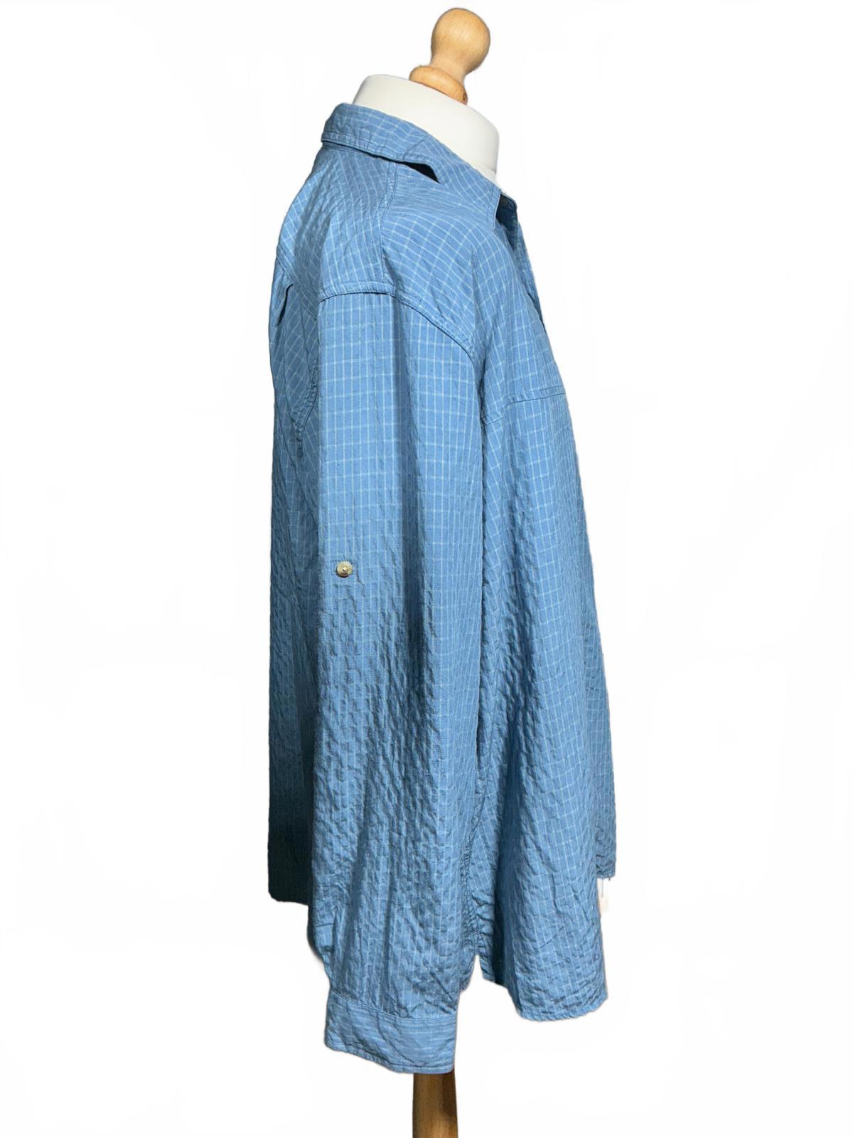 Men's The North Face Light Blue Button-Up Shirt XXL