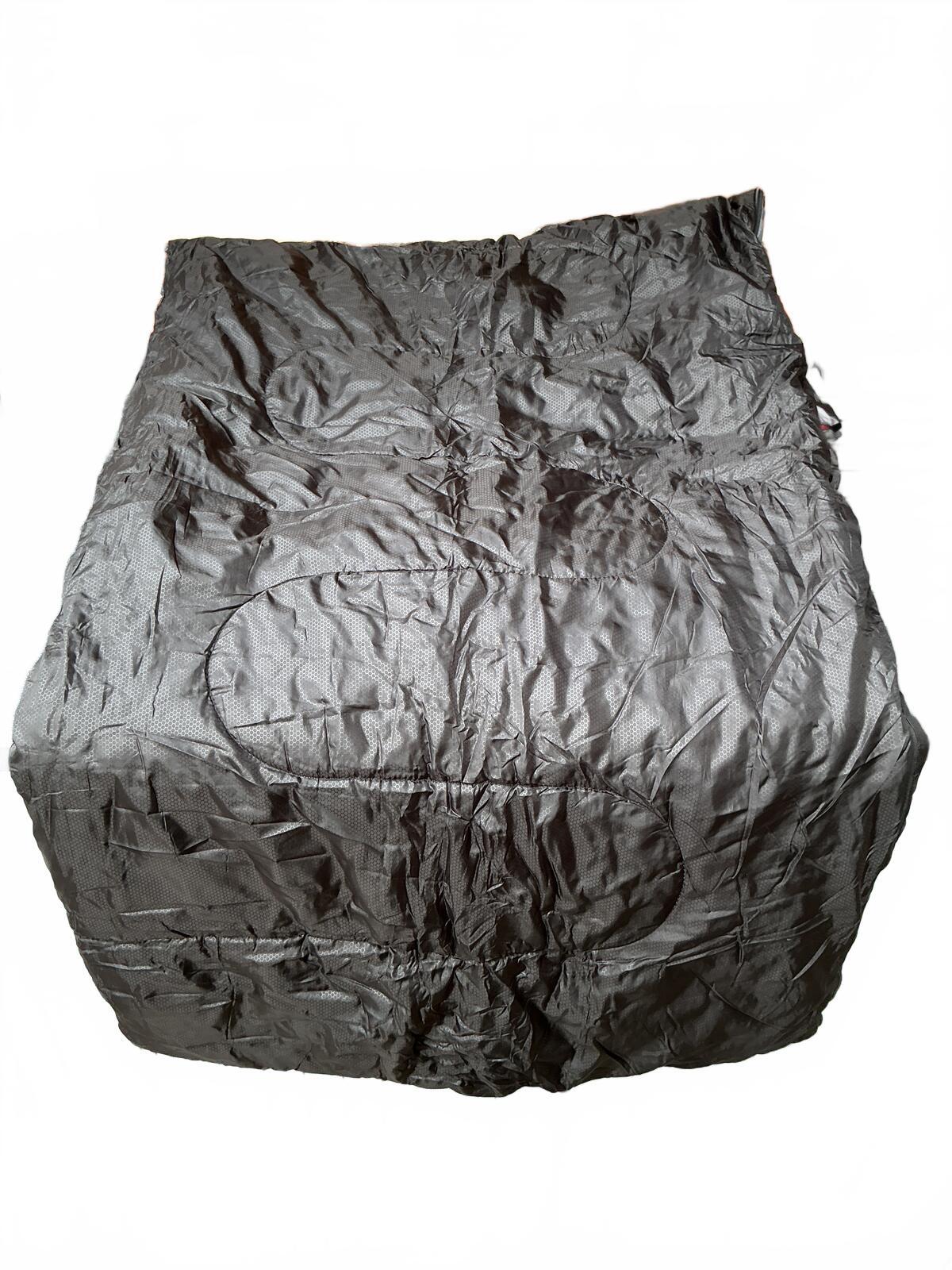 MalloMe Single Sleeping Bag Black Grey Polyester Camping Travel Outdoor