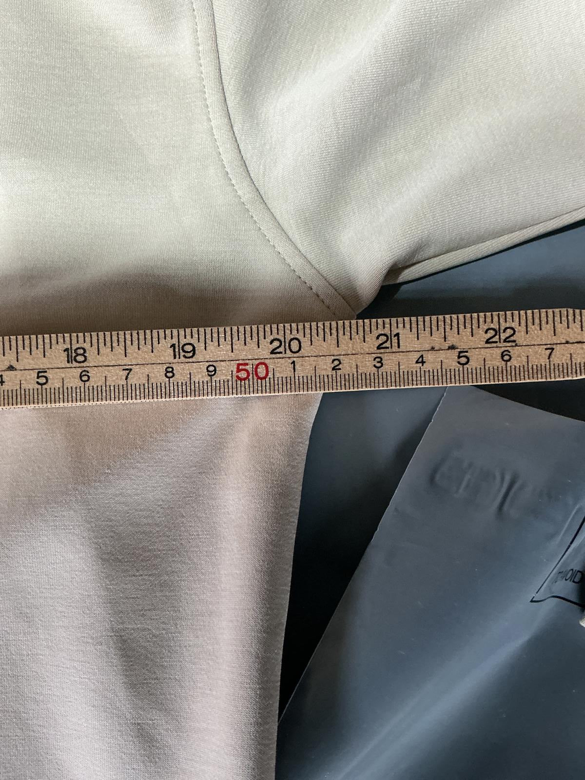 Sweaty Betty Longline Beige Half-Zip Soft Touch Sweatshirt Size small