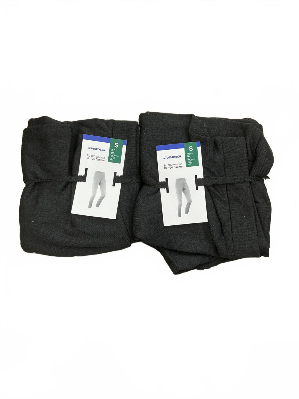Two Decathlon BL 100 Woman Black Leggings Size S