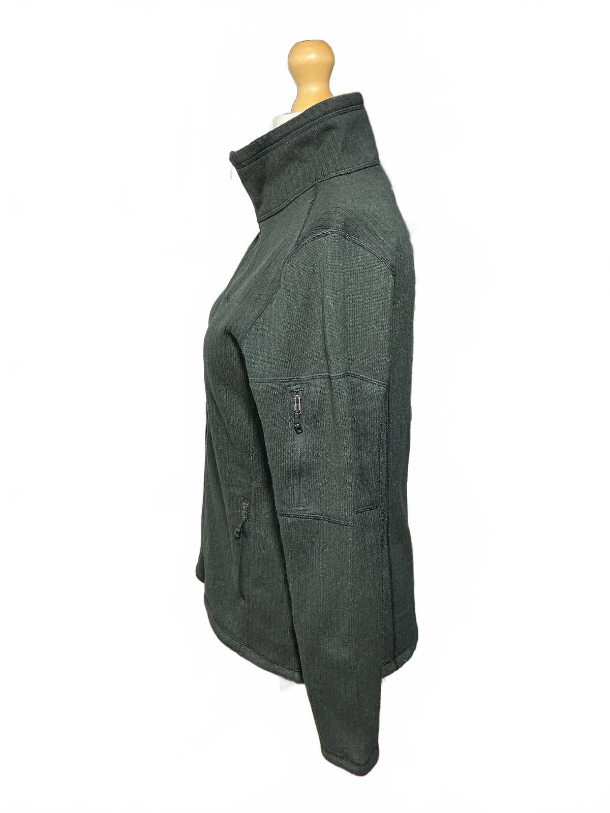 Patagonia Grey Full Zip Fleece Jacket Size Regular Large Warm Casual Outdoor