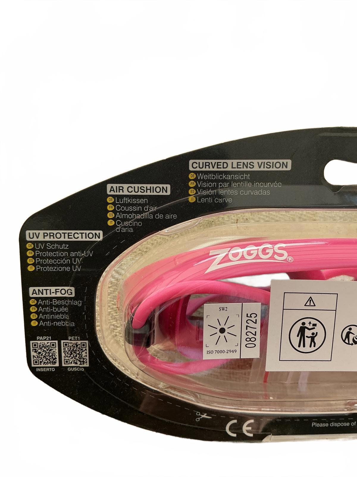 Zoggs Fusion Air Swimming Goggles Pink Size L with Anti-Fog UV Protection