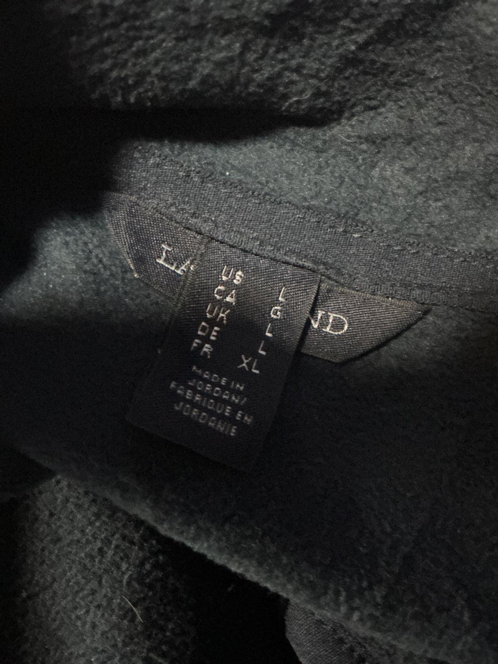 Men's Navy Blue Fleece Vest Lands End with Full Zip