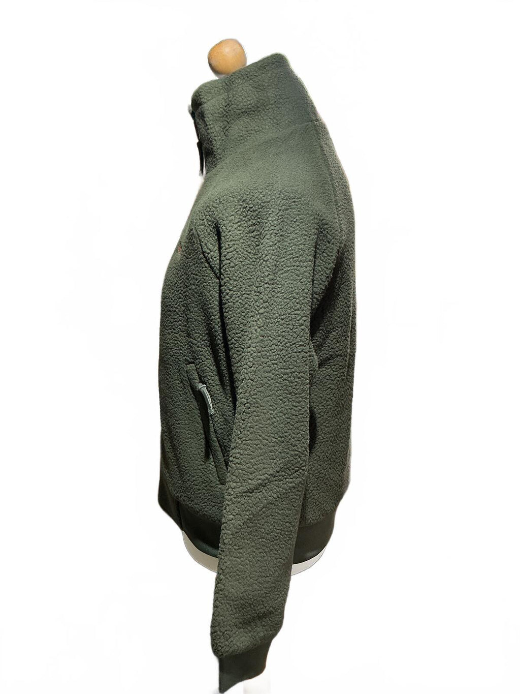 Fera Hapwarm Olive Green Fleece Jacket Size Regular S Warm Casual Outerwear