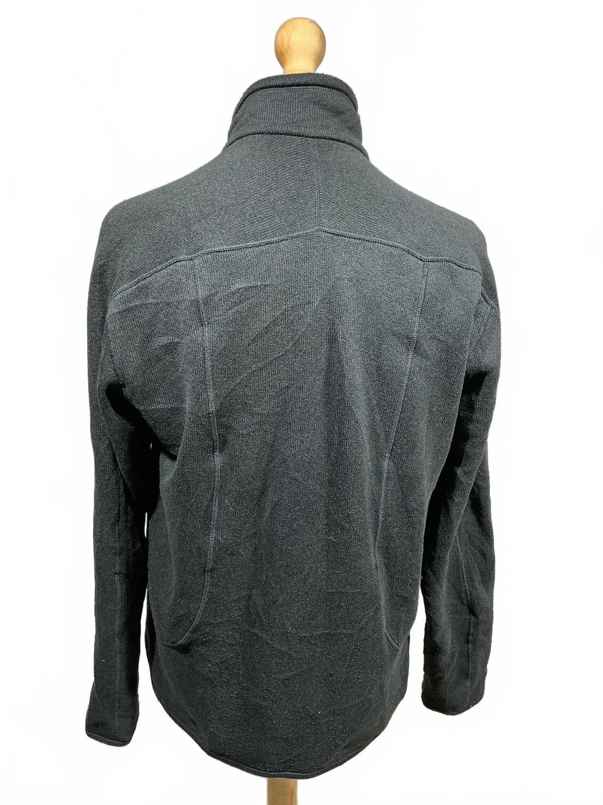 Patagonia Men's Grey Full Zip Fleece Jacket Size Regular Large Comfortable Warm
