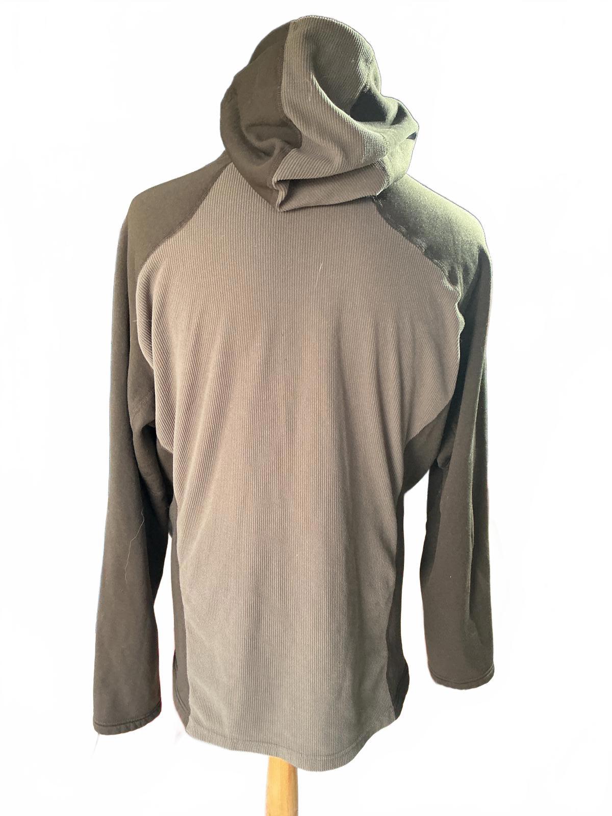 Haglöfs Size XXL Brown Hooded Fleece Jacket Outdoor Activewear