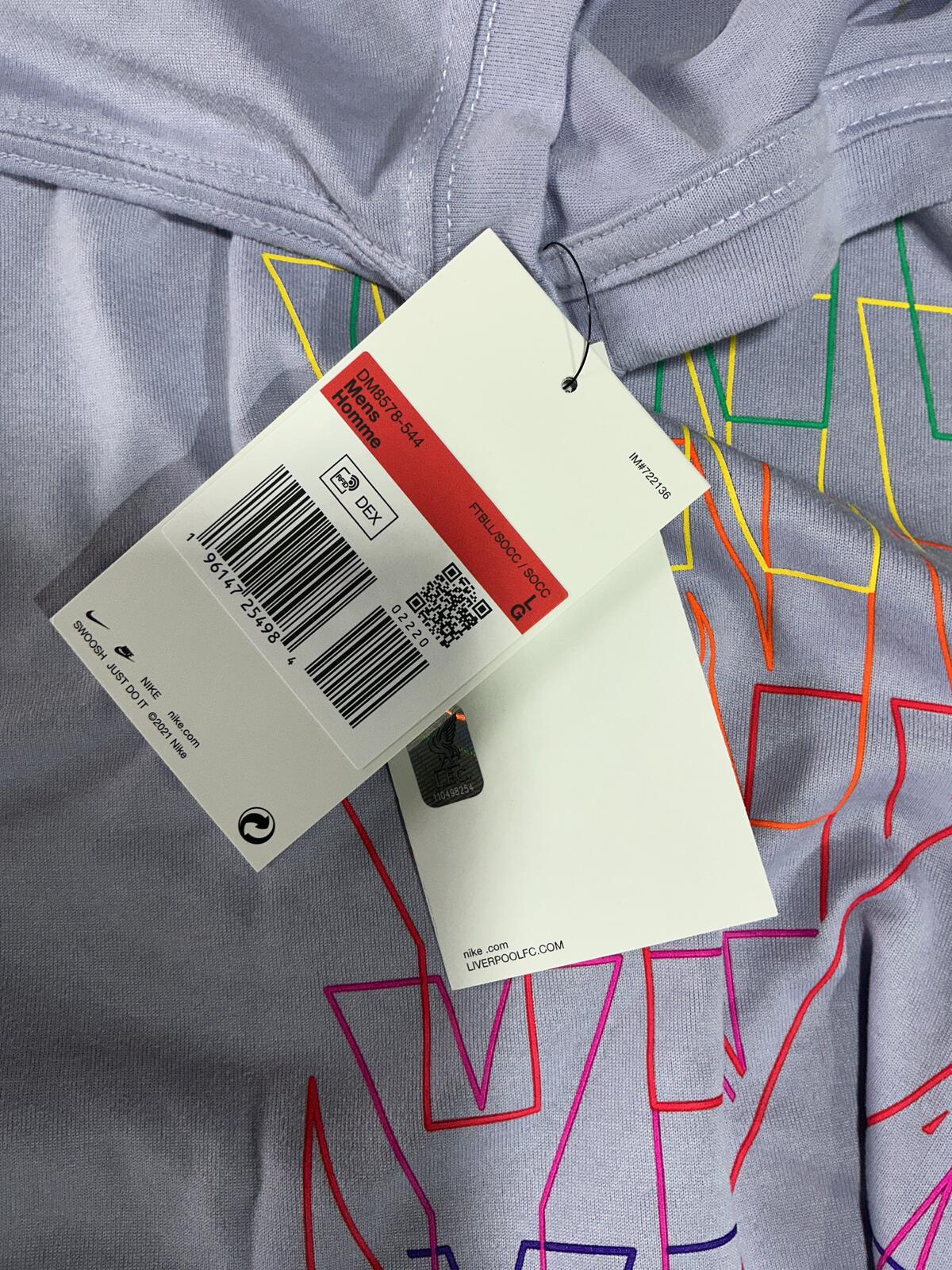 *NEW* Nike Liverpool FC Dri-FIT Tee Lilac Size L