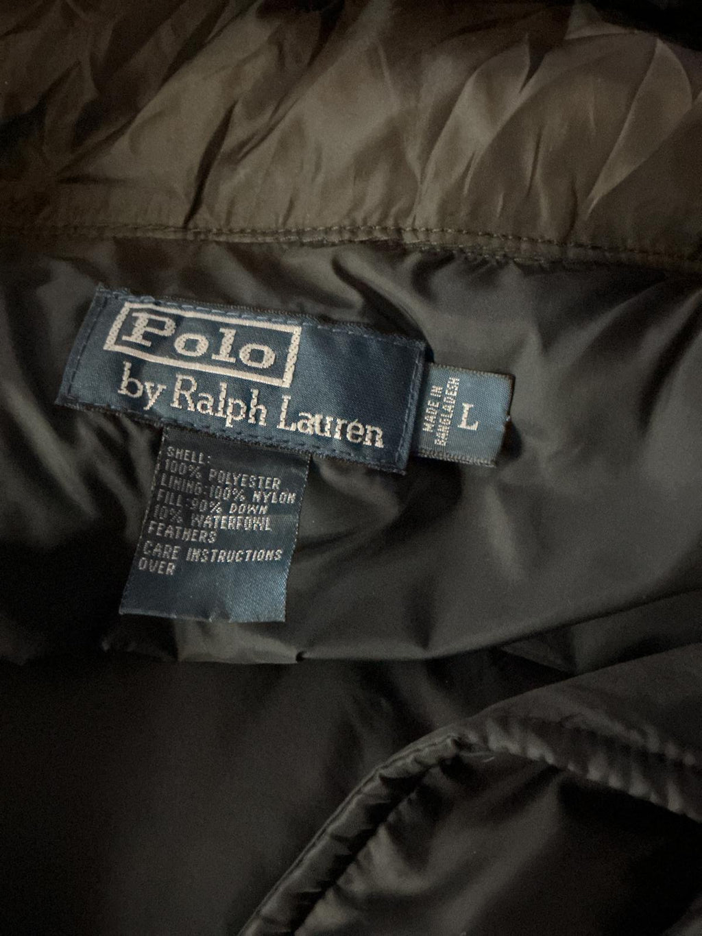 Ralph Lauren Men's Insulated Black Puffer Jacket with Hood