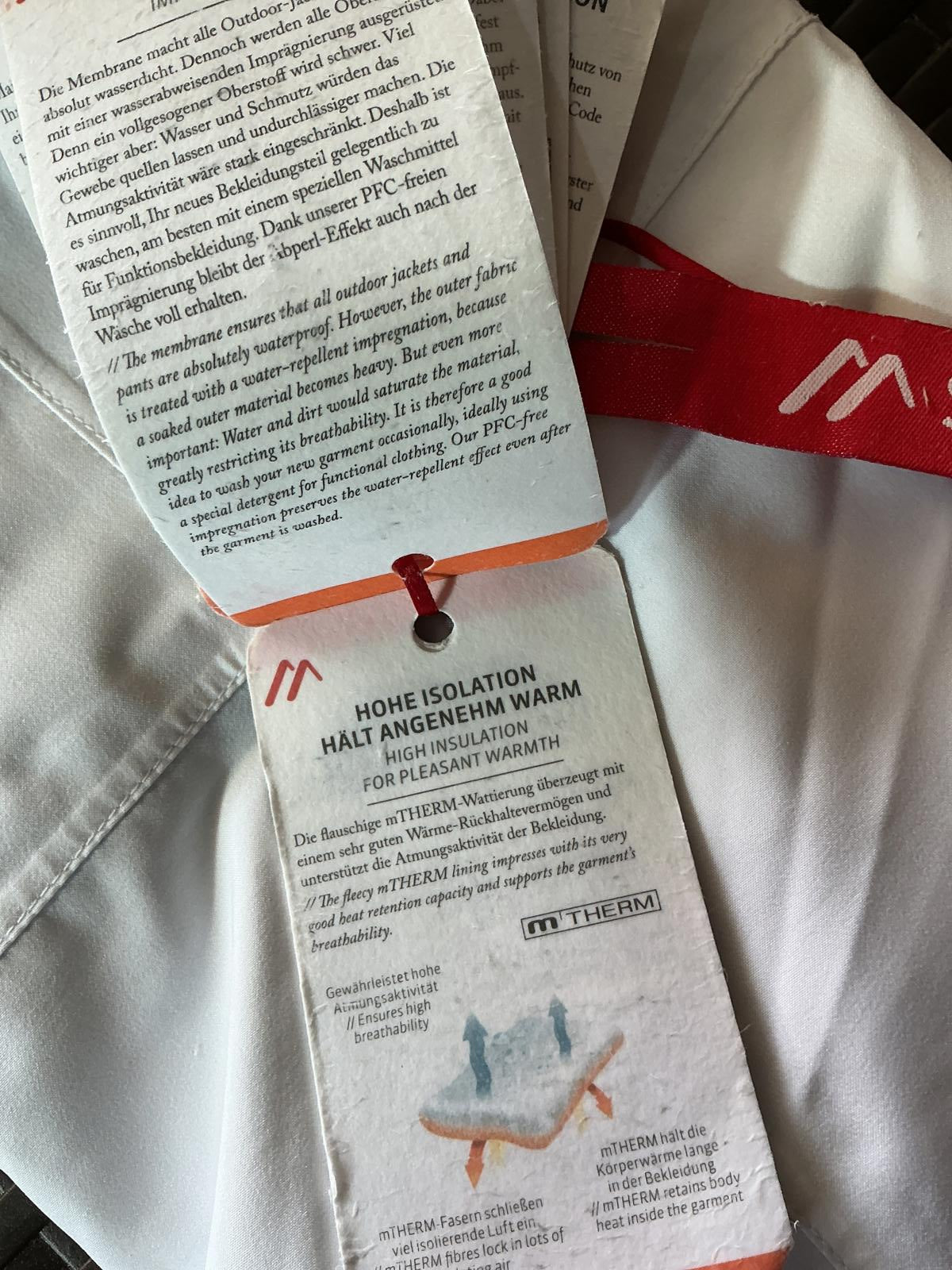 Maier White Waterproof Insulated Ski Pants Size 18 Winter Snow Trousers