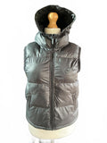 Nike Black Hooded Puffer Gilet Vest Size Regular M