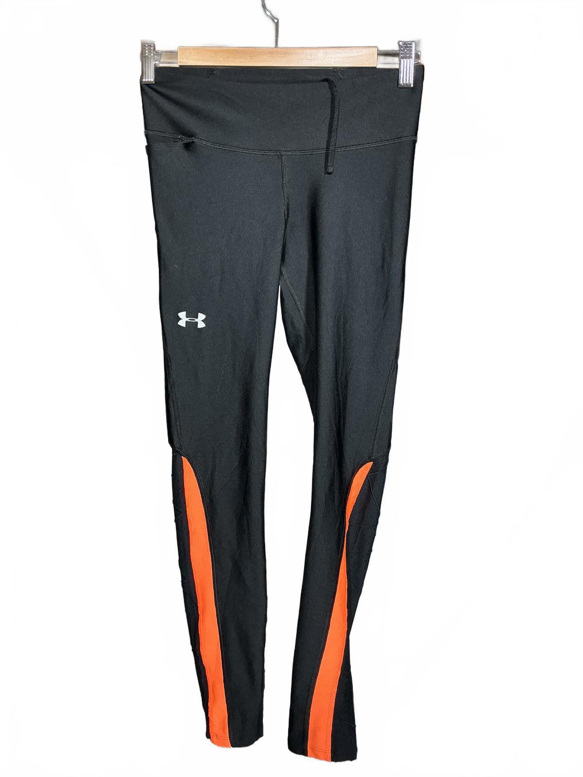 Under Armour Small Women's Black and Orange Compression Activewear Leggings