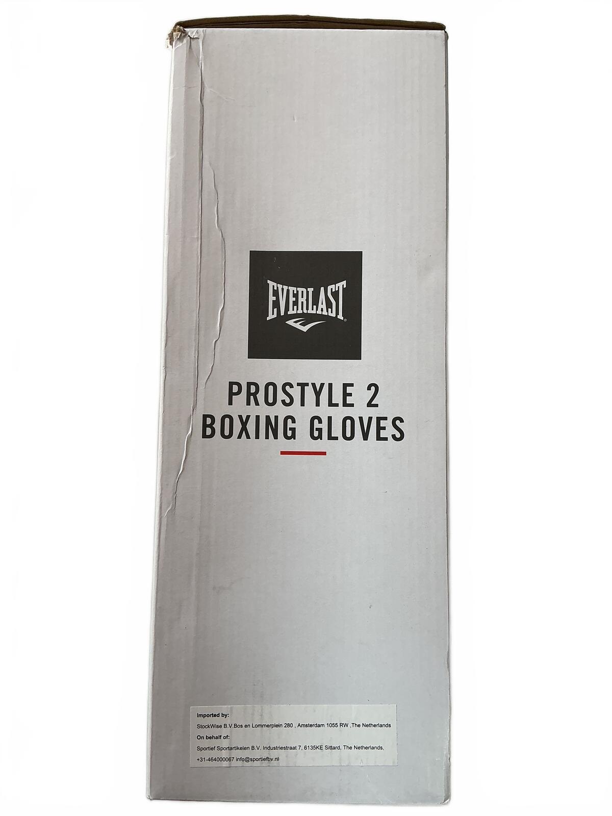 Everlast Prostyle 2 Boxing Gloves 10oz Black Training Gloves