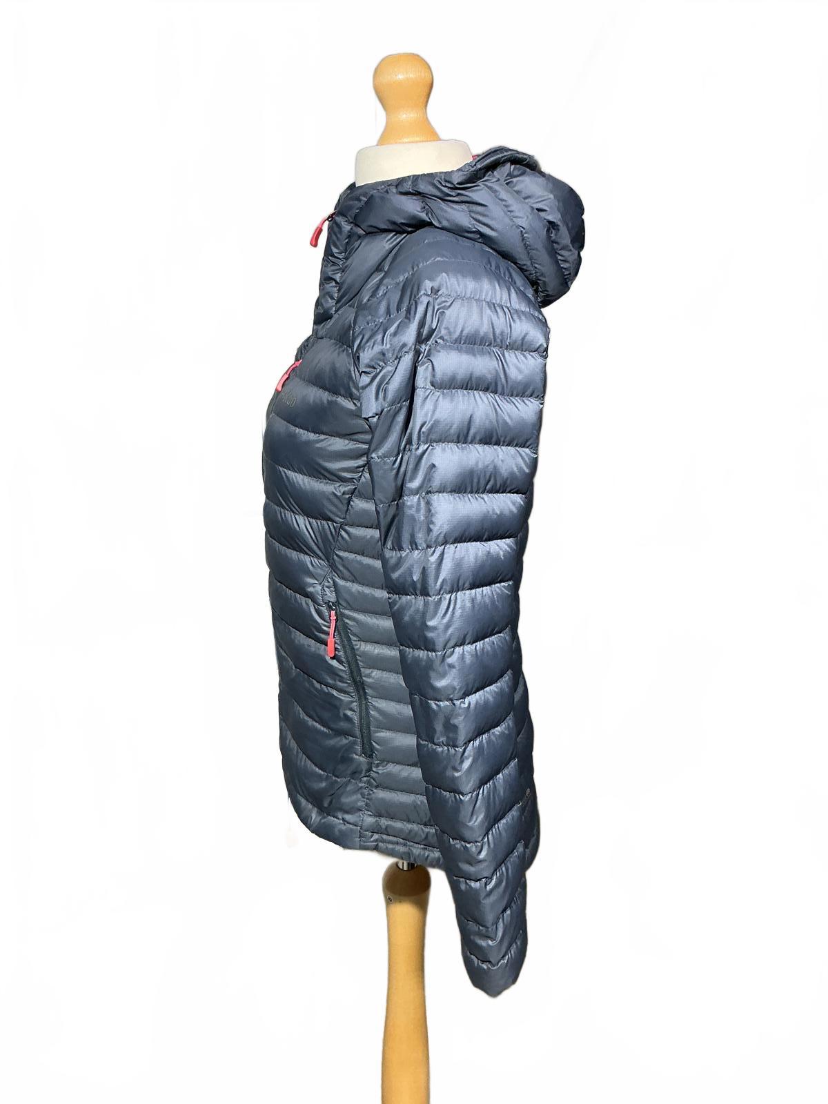 Rab Women's Insulated Hooded Jacket - Grey with Red Lining