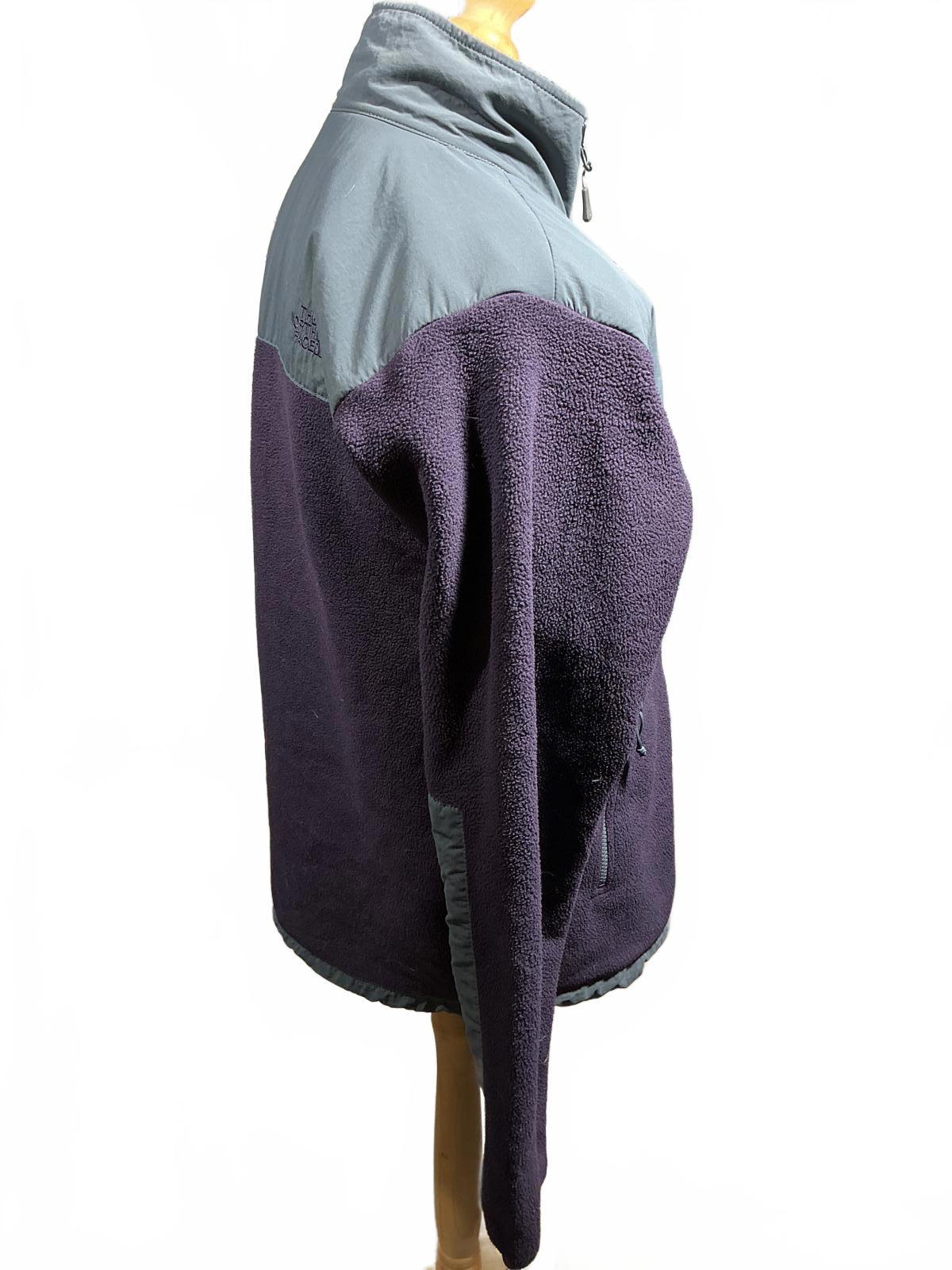 The North Face Men's Fleece Jacket Purple and Grey