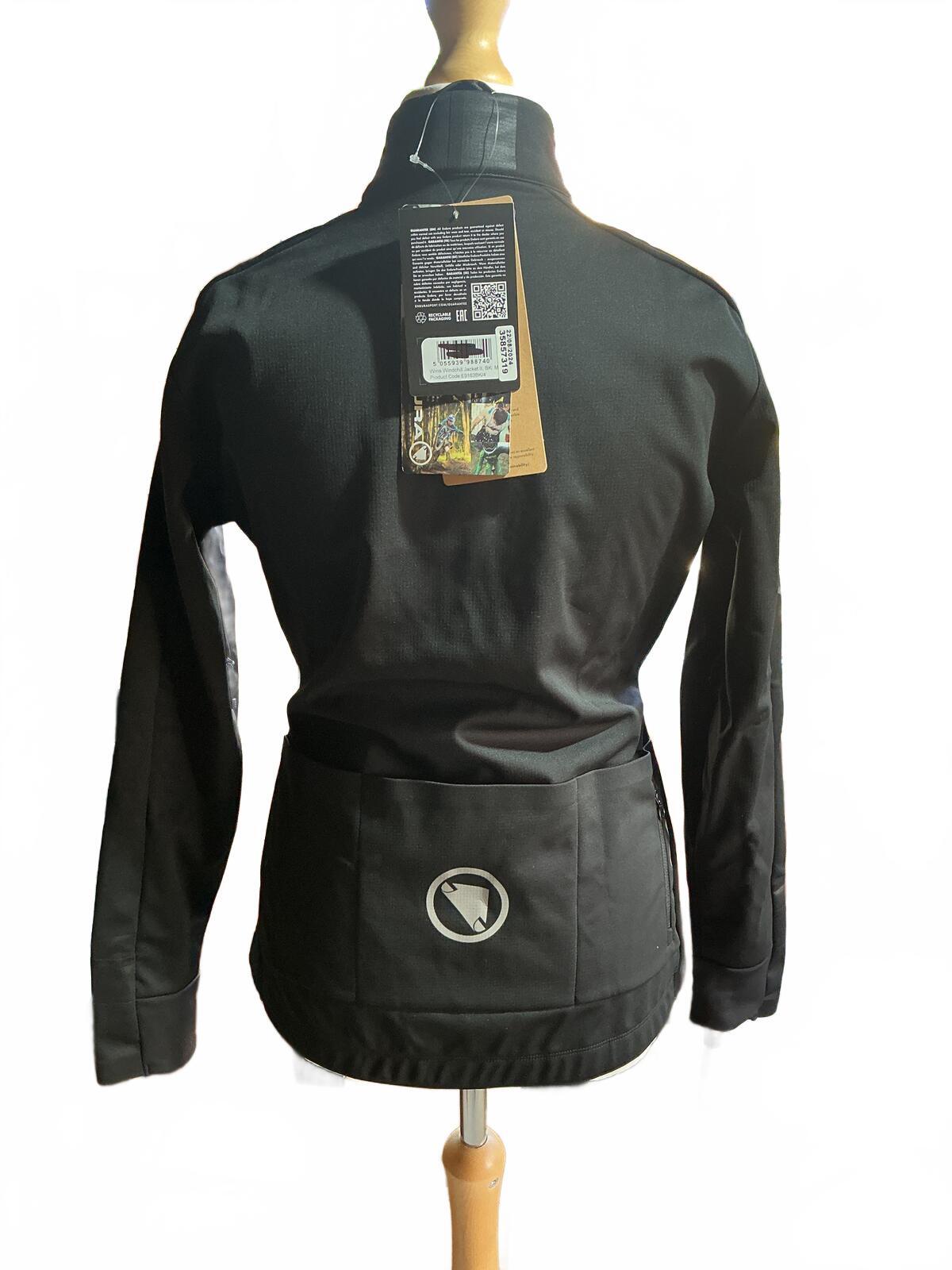 Endura Windchill 2 Women's Black Cycling Jacket Size M Lightweight Softshell