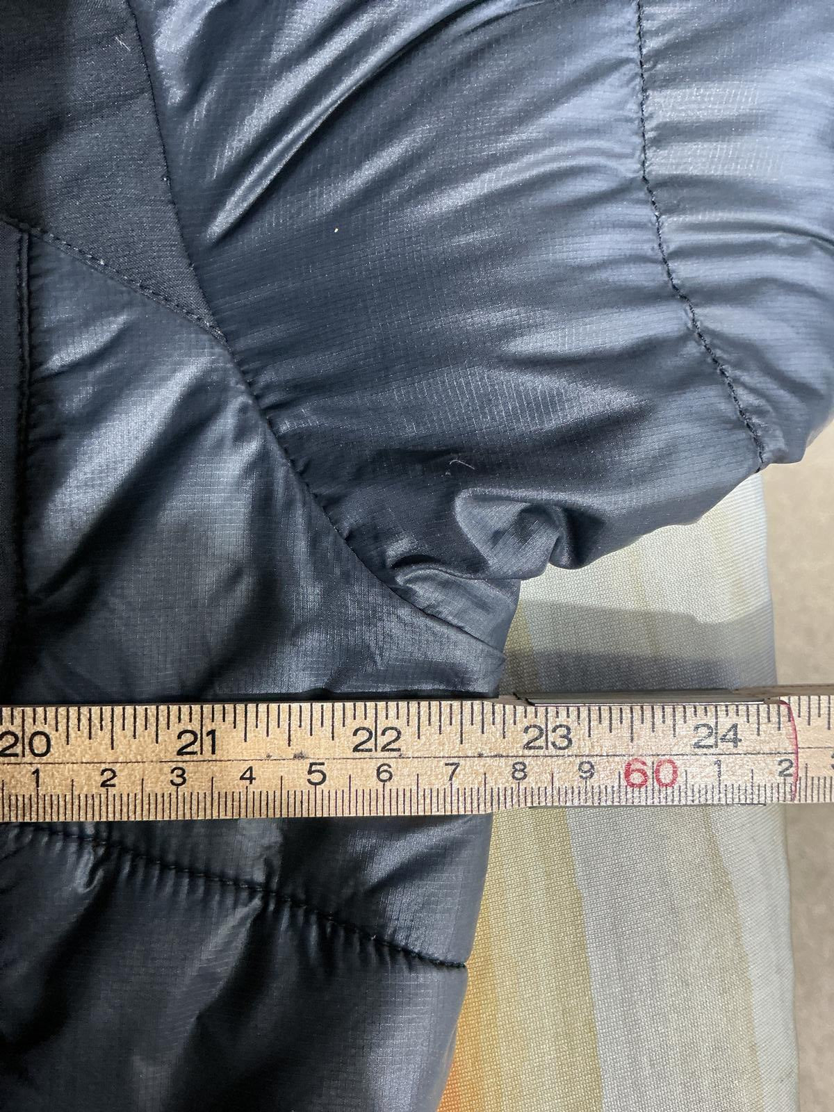 The North Face Men's Puffer Jacket Insulated Hooded Size L Black Blue Good