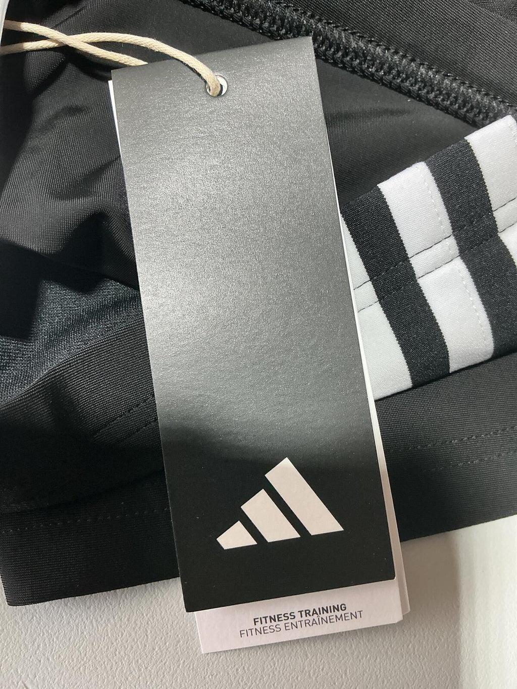 Adidas Men's Black Jammers Swim Shorts with White Stripes Size 34