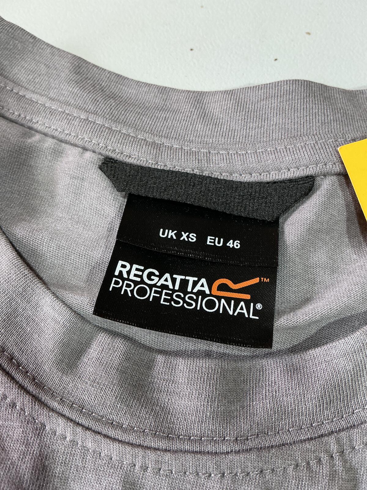 *NEW* Regatta Professional Graphic T-Shirt Grey Marl UK XS EU 46