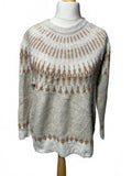 Neutral Tone Patterned Women's Sweater