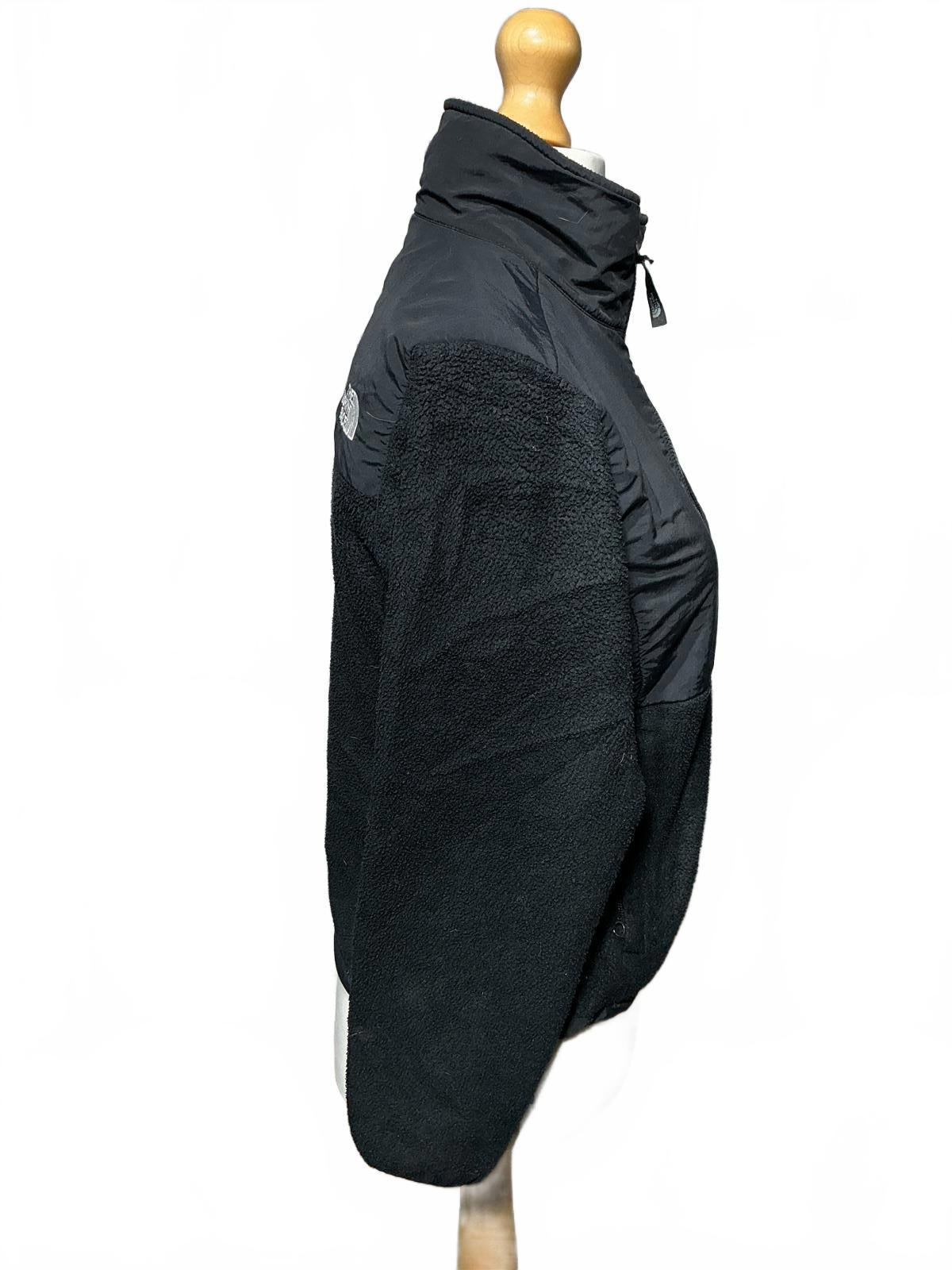 The North Face Women's Black Fleece Jacket with Zip-Up Front